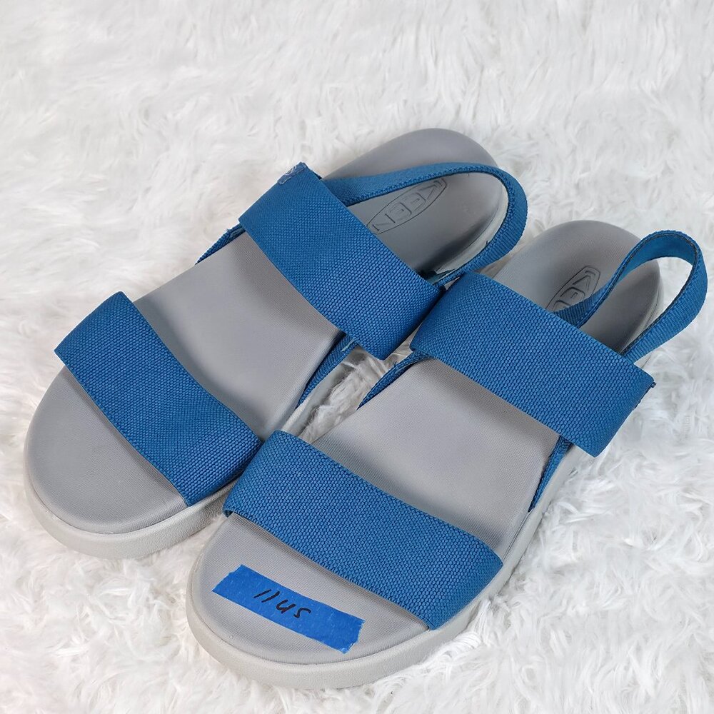 Used like new KEEN Outdoor Women's Elle Backstrap Sandals Mykonos Blue/Vap 11us